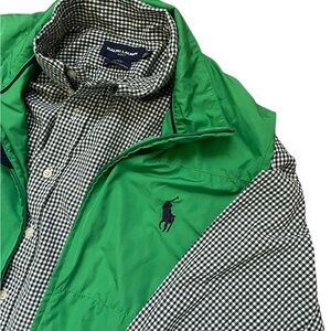 Polo Ralph Lauren Golf Men’s Shirt Vest Bundle Sz XL Green Checkered